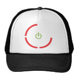 3 RED LIGHTS MESH HAT