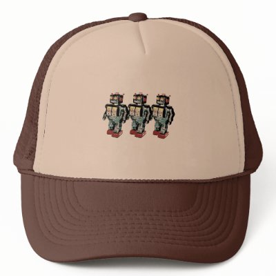 3 Robots Mesh Hat by tshirtypoo