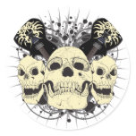 3 Skull Guitars stickers