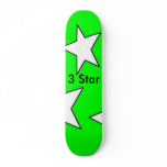 3 Star Designs Green Skatboard