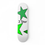 3 Star White skatboard Skateboard