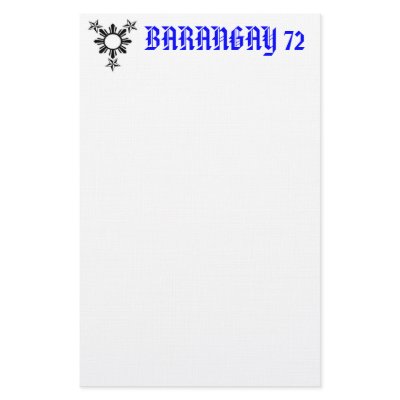 3_stars_and_sun, BARANGAY 72 Customized Stationery by jumel23