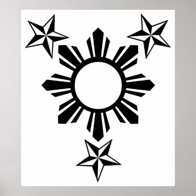 3 Stars and Sun Print by PinoyApparel