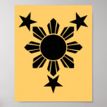 3 Stars and Sun Solid (Poster) posters