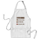3 STEPS FOR CHOCOHOLICS aprons