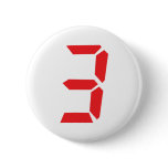 3 three red alarm clock digital number buttons