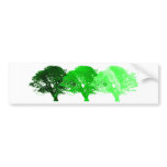 3 Trees Silhouette Bumper Sticker