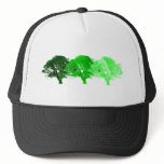 3 Trees Silhouette Mesh Hat