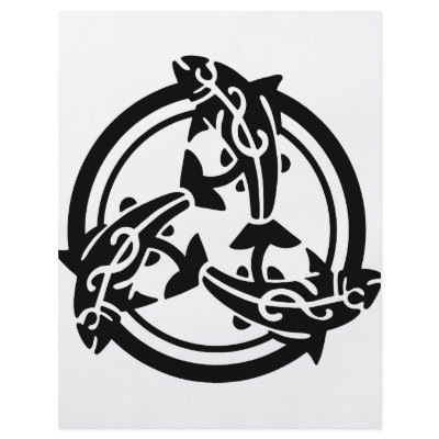 3 Tribal Dolphins Flyer Design by Mustang_Lady