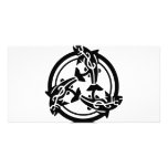 3 Tribal Dolphins Photo Cards