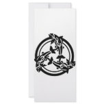 3 Tribal Dolphins Rack Card