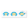 3 Wise Monkeys Bumper Sticker