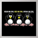 3 Wise Monkeys Poster posters