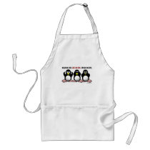 3 Wise Penguins Aprons
