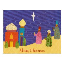 3 Wisemen Christmas Postcard