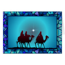 3 WISEMEN,STAR & BORDER by SHARON SHARPE Cards