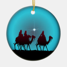 3 WISEMEN & STAR by SHARON SHARPE Christmas Tree Ornament