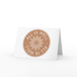 3 Word Quotes ~All Is Well ~Inspirational Cards
