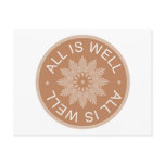 3 Word Quotes ~All Is Well ~Inspirational postcards