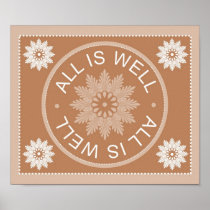 3 Word Quotes ~All Is Well ~Inspirational Print