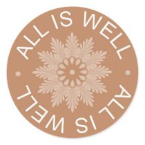 3 Word Quotes ~All Is Well ~Inspirational Stickers