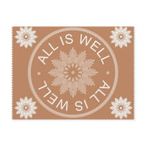 3 Word Quotes ~All Is Well ~Motivational Post Cards