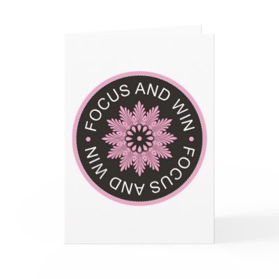 3 Word Quotes ~Focus And Win ~motivational Cards by semas87