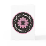 3 Word Quotes ~Focus And Win ~motivational cards