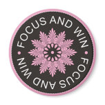 3 Word Quotes ~Focus And Win ~motivational magnets