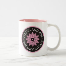 3 Word Quotes ~Focus And Win ~motivational Coffee Mugs