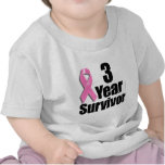 3 Year Breast Cancer Survivor Shirts