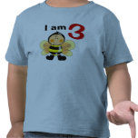3 year old birthday boy/girl gift (bumble bee) tees