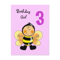 3 year old birthday girl