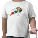 3 year old boy in a rocket shirts