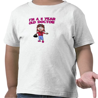 3 Year old Female Doctor T-Shirt by Rajee1