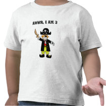 3 year old pirate boy t shirts
