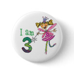 3 year old princess fairy buttons