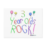 3 Year Olds Rock ! Postcards