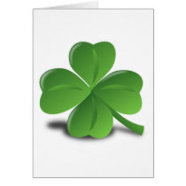 3D 4 Leaf Clover Card