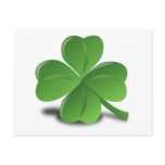 3D 4 Leaf Clover postcards