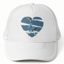 3D Alice & Blue Heart Hats