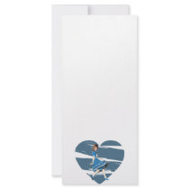 3D Alice & Blue Heart Custom Rack Cards