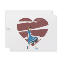 3D Alice & Red Heart Personalized Announcement