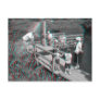 3D Anaglyph - Hampton Lode Ferry, Shropshire, UK Postcard
