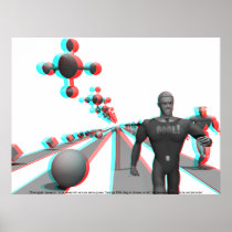 3D Anaglyph: Spaceport Print