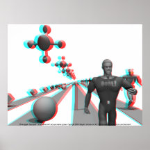 3D Anaglyph: Spaceport Print