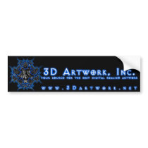 3D Artwork, Inc. Bumper Stickers