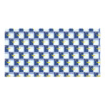 3D Azores flag pattern Picture Card