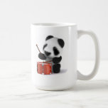 3d Baby Panda Drummer Coffee Mug