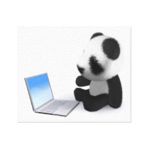 3d Baby Panda Laptop